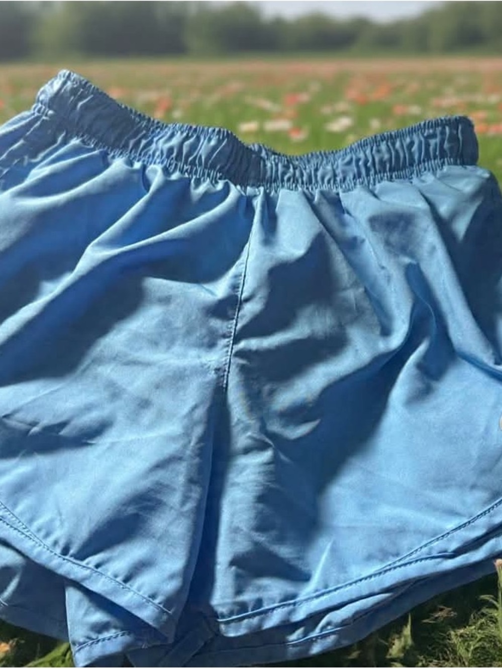 Nike Light Blue Women's Athletic Shorts